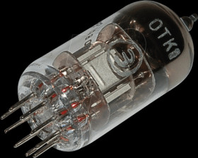 6N2P Electron tube, double triode, Noval, 9-pin, 6.3 V