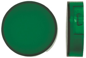 Klosz lampek do przycisku kształt: Okrągły Zielony Soczewka Omron