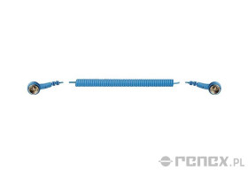 Przewód spiralny do opaski nadgarstkowej (3 m), 1 MOhm, 2x 10 mm (gniazda o średnicy 10 mm)