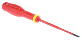 Wkrętak izolowany rozmiar końcówki: 3,5 mm, grot Płaska Facom długość ostrza: 100 mm Wkrętak izolowany