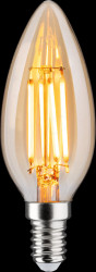 29191 LED bulb E14, 4.9 W, 450 lm, 1800 K, filament, dimmable, gold