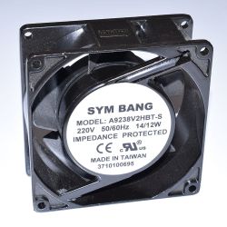 SYMBANG A9238V2HBT-S Wentylator AC 92x92x38, kulka, 230VAC