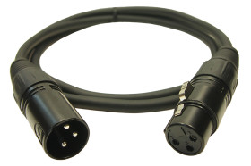 Kabel XLR 3m złącze A: 3-stykowe XLR złącze B: 3-stykowe XLR Czarny Tak RS PRO