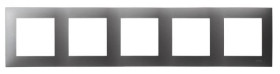 SZAFIR Ramka pięciokrotna szary mat R-5Z/70