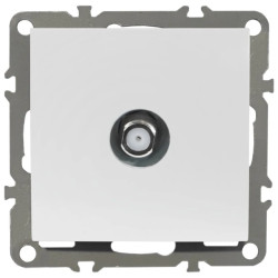 QUADRA Gniazdo antenowe SAT TYP F białe