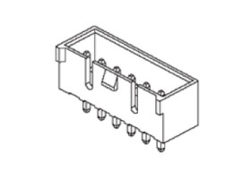 Listwa stykowa PCB 4-pinowe 35312 raster: 2.5 mm Prosty 1-rzędowe Molex Powierzchnia W osłonie