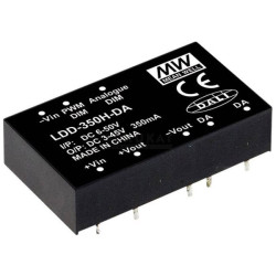 Mean Well LDD-700H-WDA LED driver 700mA 3-45V DC dimmable DALI IP65