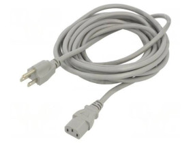 SN48-3/07/5GY Kabel: 3x0,75mm2, IEC C13 żeński,NEMA 5-15 (B) wtyk, 5m