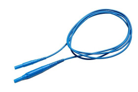 Przewód pomiarowy 2,0m niebieski 1000V wtyki bananowe z bezpiecznikiem 10A WAPRZ002BUBBF10