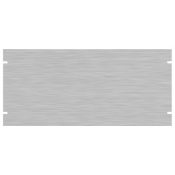 Hammond PBPA19008UNF 5U 19&quot; Rack Aluminium Blank Panel Unfinished 483 x 3 x 222