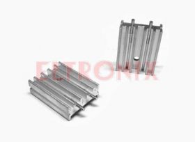 RADIATOR 25MMX19MM 6ŻEBER Z 2 KOŁKAMI PILOTUJĄCYMI