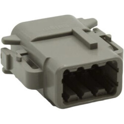 Plug housing, for rectangular miniature plug, PX0010S08AGY