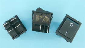 SX8211281221000 20A/250V BLACK DPST SLUX