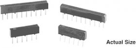 TSP Molded, Commercial, Single In-Line Thin Film Resistor, Through Hole Network (Standard)