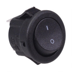 Miniature On-On 15mm Round Rocker Switch SPDT 3A 250VAC
