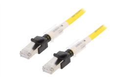 Xs6w-6Lszh8ss-1My Patch Cord Rj45 Wtyk,Z Obu Stron Żółty