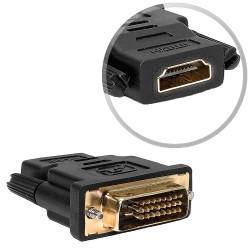 Gniazdo HDMI - wtyk DVI