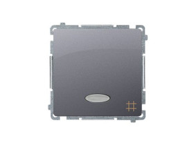 SIMON BASIC Wyłącznik krzyżowy z podświetleniem LED (moduł) szybkozłącza stal inox BMW7L.01/21 KONTAKT SIMON