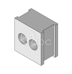 Moduł uszczelniający QT multi, QT 2/6, z otworami 2x6-6 mm, 42572