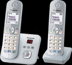 KX-TG6822GS DECT telephone with answering machine, two handsets