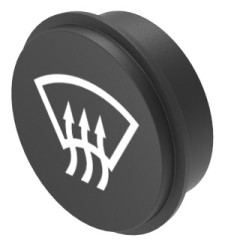 Nakładka do klawiatury, typ: Wkładka do klawiatury, symbol — usuwanie zanieczyszczeń i rozmrażanie szyby przedniej, do