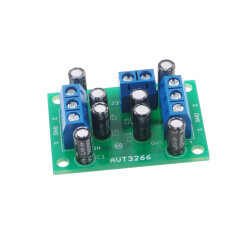 Miniaturowy przedwzmacniacz audio stereo z TL082 - dwukanałowy - zlutowany KIT AVT 3266