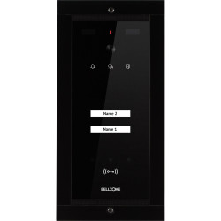 Bellcome VPA.2FR03.BLB04 Advanced Video Door Intercom Glass Touch Black