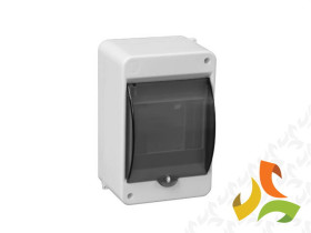 Rozdzielnica natynkowa 4 modułowa 1x4M drzwi transparentne IP40 S-4 C.2027 PAWBOL