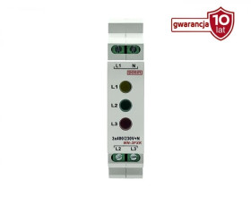 Lampka modułowa 3-fazowa żółta/czerwona/zielona 10-250V AC WN-3FXK