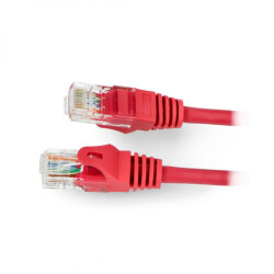 Przewód sieciowy Ethernet Patchcord UTP 5e 2m - czerwony
