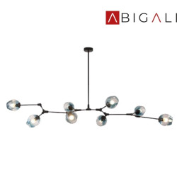 Abigali Lampa sufitowa SMOKEY 9xE27, ABIGALI-MD2003-9PCS-JG