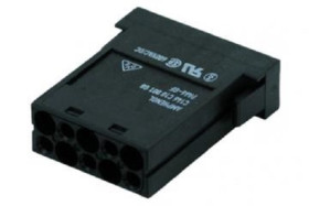 Moduł złączy dużej mocy 10-pinowe Amphenol Industrial 10A Żeński
