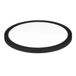 Plafon okrągły natynkowy / podtynkowy LED 2w1 24W 2700lm 4000K IP20 czarny XUDO