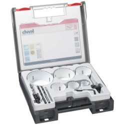kwb 598250 Hole Saw set 11-piece HSS CO bi-metal versatile use