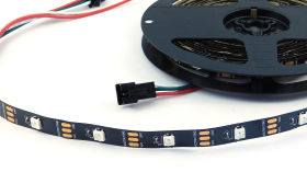 Taśma LED RGB WS2812B, 5V, czarna, 30/m, IP30