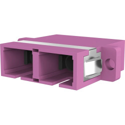 FO adapter, SC duplex, OM4, multimode, ceramic, purple, 53333.1