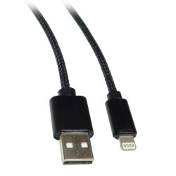 Kabel USB-Apple iPhone 2m HQ Lightning kolor czarny USB2.0