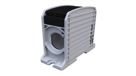 Złączka Szynowa Gwintowa Al/Cu Stb 300 (87910) Simblock Czarny 81301007