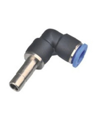 Kolanko pneumatyczne wtykowe kątowe wtyk 10 mm do węża fi 10 mm, tworzywo sztuczne