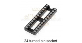 IC Socket 24 pin DIL narrow turned pin (W30524/3TTRC) - Winslow Adaptics