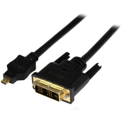 StarTech.com HDDDVIMM1M 3ft (1m) Micro HDMI to DVI Cable - Micro HDMI to DVI Ad