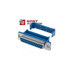 Gniazdo D-SUB 25F IDC CANON DBS SRM 25 pin zacisk. na kabel+wieszak