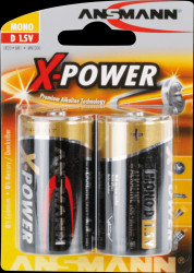 5015633 XPOWER, alkaline battery, D (Mono), 2 pcs.