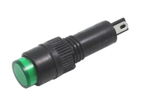 Kontrolka 230V AC 8mm zielona, neonówka; HBKT