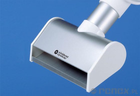 Głowica prostokątna z białą flanszą - szerokość 200 mm