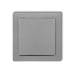 DECO Nadajnik 1-klawiszowy 2-kanałowy do systemu Exta Free srebrny metalik 7DEF-1