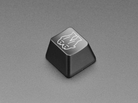 Etched Glow-Through Keycap with Glitch Logo (MX Compatible Switches) [Discontinued]
