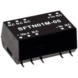 Mean Well SFTN01L-15 DC/DC converter 1W 67mA 1 output -40 to &#x2B;90&#xB0;C 83% eff.