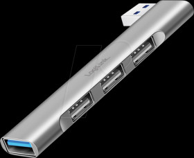 UA0436 USB 3.0/2.0, 4-port hub, 1x 3.0 A, 3x 2.0 A