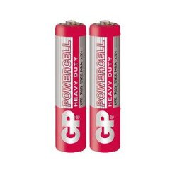 2 x bateria cynkowo-węglowa GP PowerCell R03 AAA (taca)